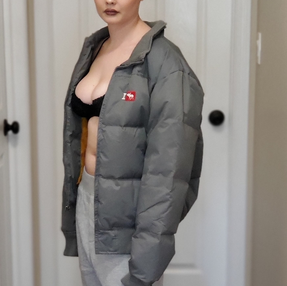 Puffy bomber jacket